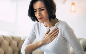 Heart attack in female